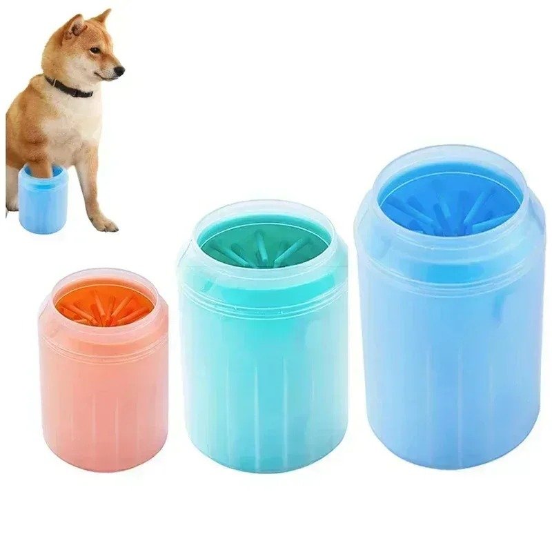 limpiador de patas para perros y gatos – cepillo de silicona con cubo – varios tamaños limpiador de patas para perros y gatos – cepillo de silicona con cubo – varios tamaños