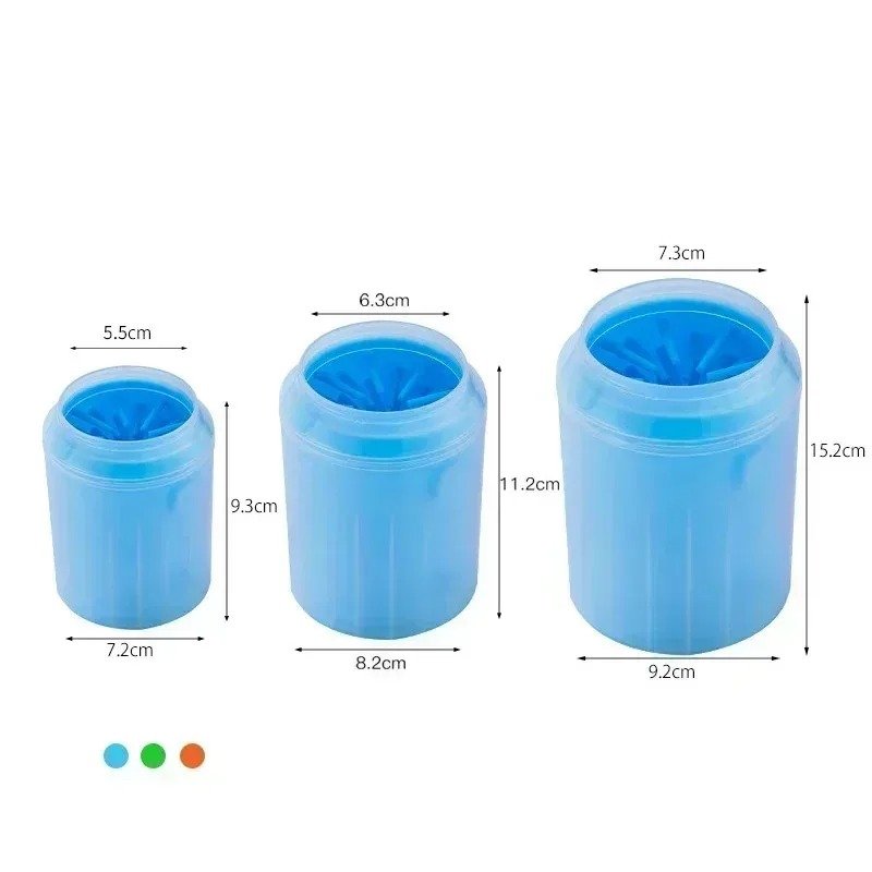 limpiador de patas para perros y gatos – cepillo de silicona con cubo – varios tamaños limpiador de patas para perros y gatos – cepillo de silicona con cubo – varios tamaños